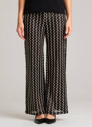Pantalon drept talie elastică mărime normală negru VILA femeie