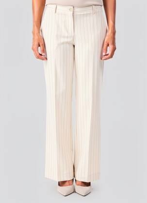 Pantalon drept elasticitate mărime normală bej PAKO LITTO femeie