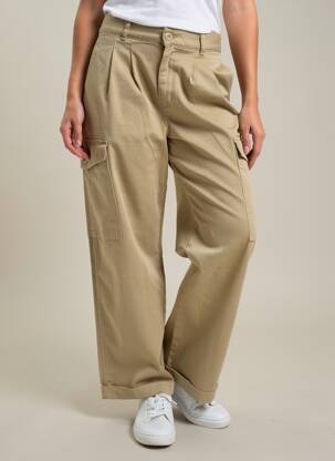 Pantalon cargo țesătură poplin mărime normală bej CARHARTT femeie