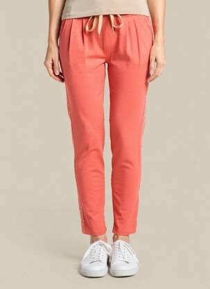 Pantalon slim talie elastică mărime normală roșu PAKO LITTO femeie