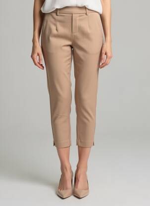 Pantalon 7/8 elasticitate mărime normală maro OBJECT femeie