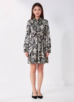 Rochie scurtă mâneci lungi mâneci lungi negru VERO MODA femeie
