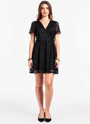 Rochie scurtă mâneci scurte mâneci scurte negru VERO MODA femeie