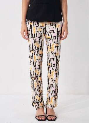 Pantalon drept talie elastică mărime normală gri VERO MODA femeie