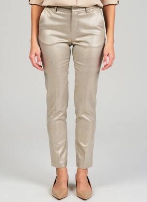 Pantalon chino elasticitate mărime normală auriu YAYA femeie