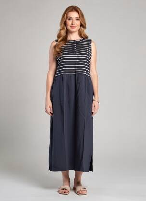 Rochie midi fără mâneci fără mâneci albastru STREET ONE femeie