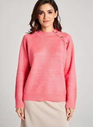 Pulover elasticitate mâneci lungi roz MOLLY BRACKEN femeie