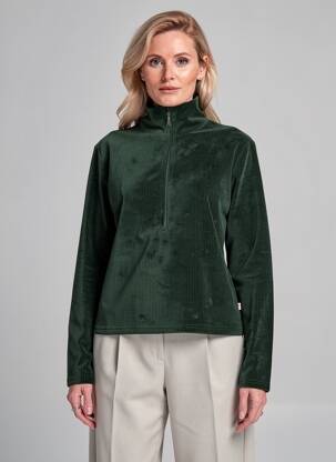 Hanorac elasticitate mâneci lungi verde BLUTSGESCHWISTER femeie