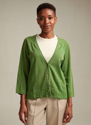 Vestă cu mâneci lungi mâneci 3/4 verde WHITE STUFF femeie