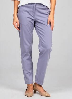 Pantalon drept elasticitate mărime normală violet LCDN femeie