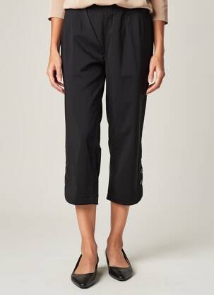 Pantalon trei sferturi elasticitate mărime normală negru CISO femeie