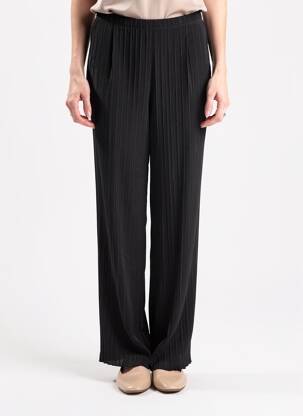 Pantalon drept țesătură crep mărime normală negru SPG WOMAN femeie