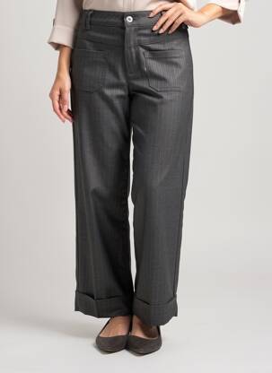 Pantalon drept elasticitate mărime normală gri FREEMAN T.PORTER femeie