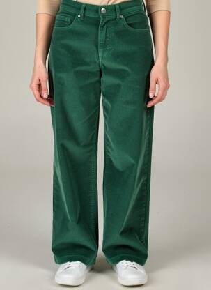 Pantalon drept elasticitate talie înaltă verde BLUTSGESCHWISTER femeie