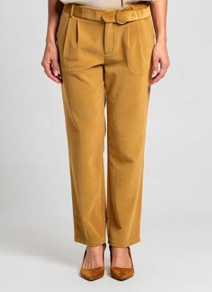 Pantalon drept elasticitate mărime normală bej MOLLY BRACKEN femeie