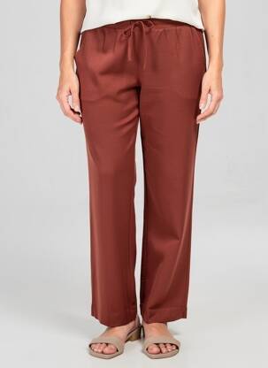 Pantalon drept țesătură crep mărime normală portocalie TIFFOSI femeie