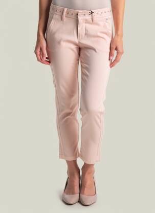 Pantalon 7/8 elasticitate talie joasă roz FREEMAN T.PORTER femeie