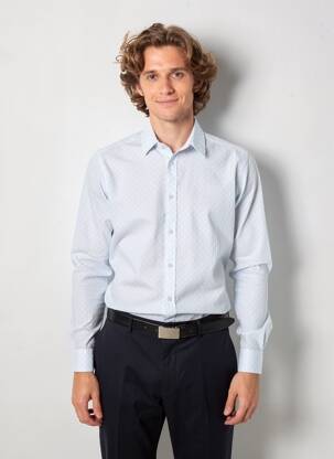 Cămașă cu mâneci lungi imprimeu fantezie albastru PEPE JEANS bărbat