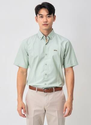 Cămașă cu mâneci scurte croială cambrată verde LEE COOPER bărbat