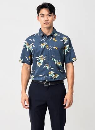Cămașă cu mâneci scurte buzunare albastru QUIKSILVER bărbat