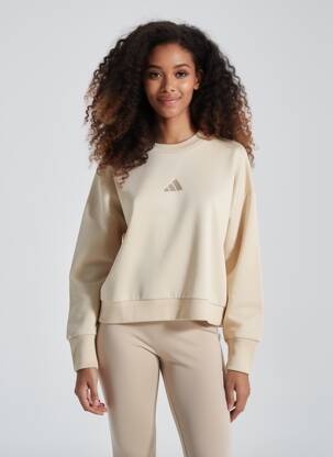 Hanorac mâneci lungi mâneci lungi bej ADIDAS femeie