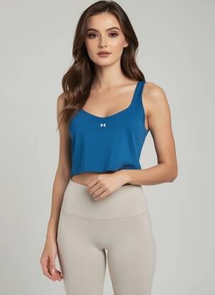 Maiou elasticitate fără mâneci albastru UNDER ARMOUR femeie