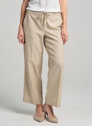 Pantalon drept elasticitate mărime normală bej KAFFE femeie