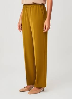 Pantalon drept țesătură poplin mărime normală maro IN WEAR femeie