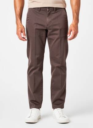 Pantalon drept elasticitate maro DELAHAYE bărbat
