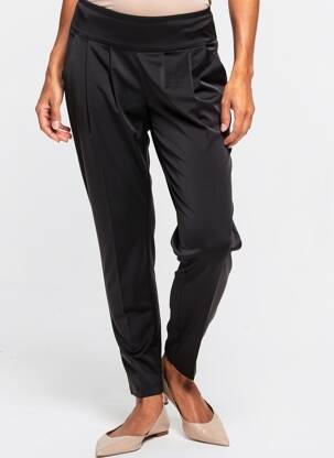 Pantalon slim talie elastică mărime normală negru QUINZE HEURES TRENTE femeie