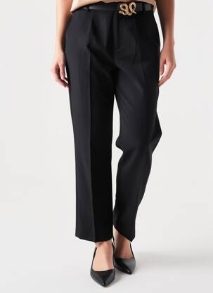 Pantalon drept elasticitate mărime normală negru CREAM femeie