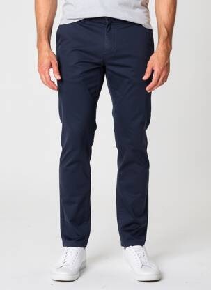 Pantalon chino elasticitate mărime normală albastru FQ1924 bărbat