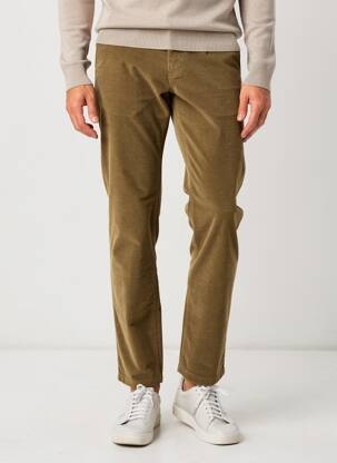 Pantalon chino elasticitate mărime normală verde DELAHAYE bărbat