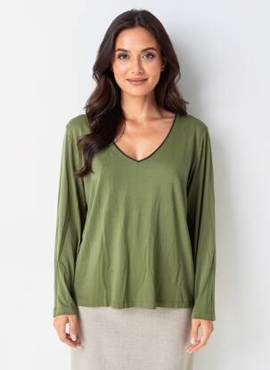 Tricou mâneci lungi mâneci lungi verde LA FIANCÉE femeie