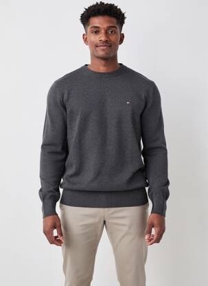 Pulover elasticitate mâneci lungi gri TOMMY HILFIGER bărbat