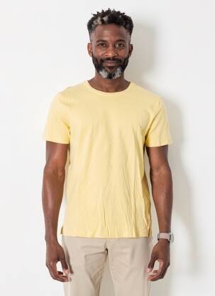 Tricou elasticitate mâneci scurte galben UNIPLAY bărbat