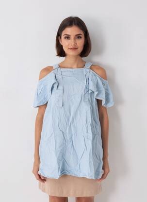Tunică mâneci lungi mâneci 3/4 albastru GUESS femeie