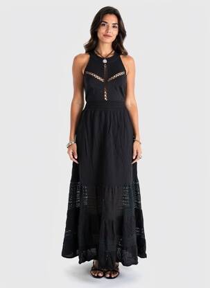 Rochie lungă fără mâneci fără mâneci negru MOLLY BRACKEN femeie