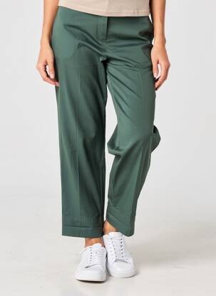 Pantalon drept talie cu cleme talie înaltă verde MES SOEURS ET MOI femeie