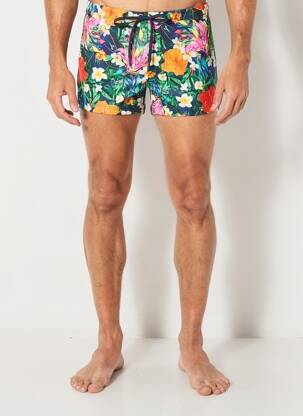 Slip de baie imprimeu floral verde HOM bărbat