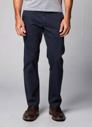 Pantalon chino țesătură poplin mărime normală albastru BENSON & CHERRY bărbat