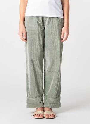 Pantalon drept talie elastică albastru F.A.M. femeie