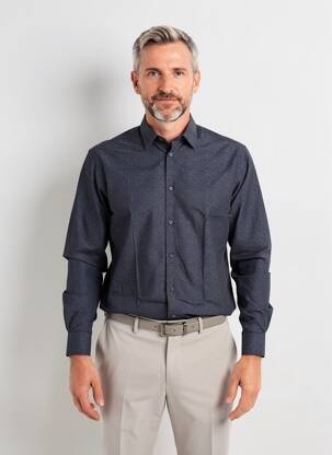 Cămașă cu mâneci lungi croială cambrată negru CALVIN KLEIN bărbat