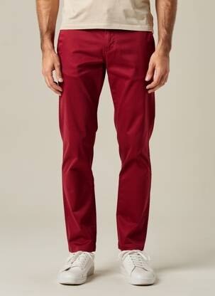 Pantalon chino țesătură poplin mărime normală roșu TOMMY HILFIGER bărbat