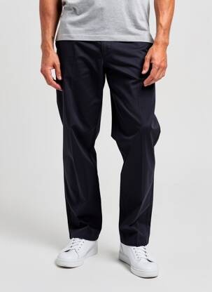 Pantalon chino țesătură poplin mărime normală albastru FACONNABLE bărbat