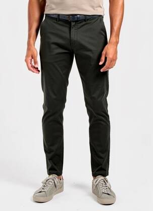 Pantalon chino țesătură poplin mărime normală verde SCOTCH & SODA bărbat
