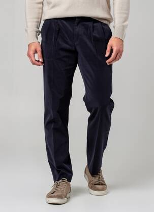 Pantalon chino închidere cu fermoar sub clapetă cu cârlig mărime normală albastru KENZO bărbat