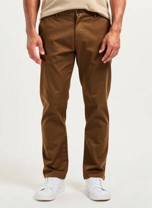 Pantalon chino elasticitate mărime normală maro TOMMY HILFIGER bărbat