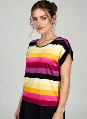 Tricou elasticitate mâneci scurte violet FRANK LYMAN femeie