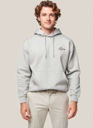 Hanorac cu glugă buzunare mâneci lungi gri JACK & JONES bărbat